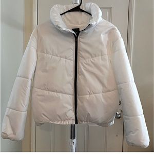 White puffer jacket